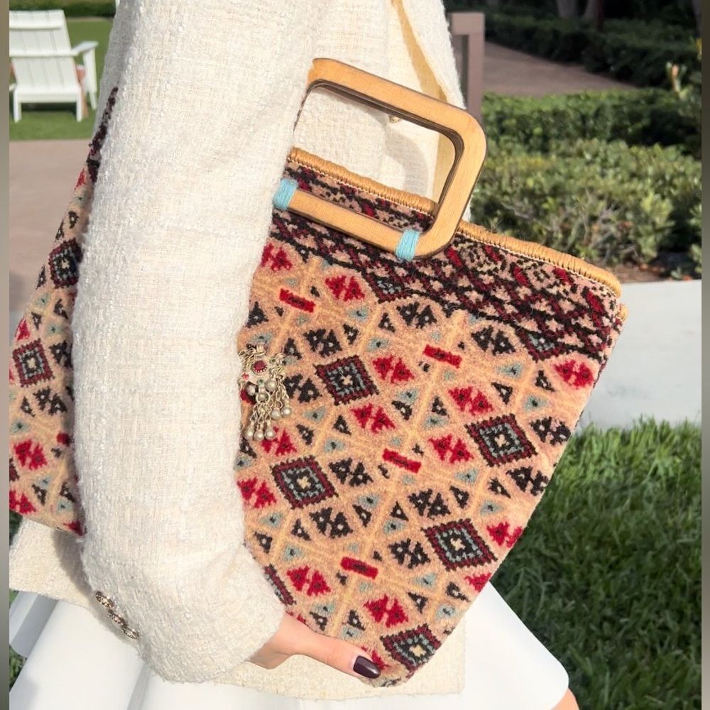 Etsy hand made vintage rug handbag